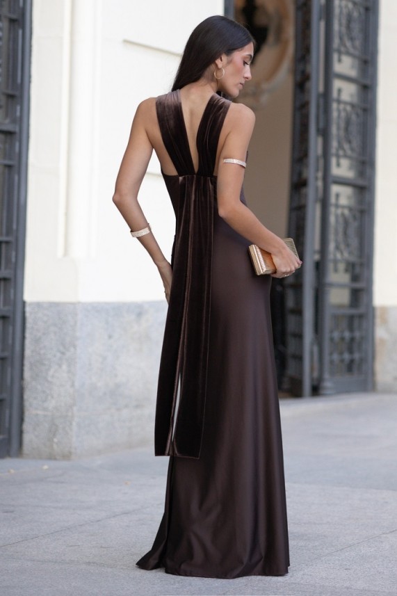 Vestido Nikola marrón