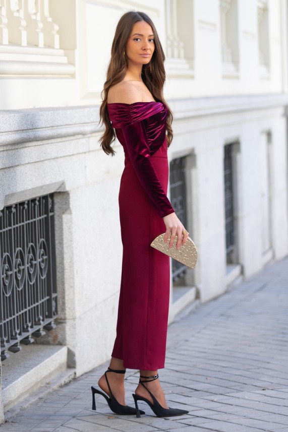 Vestido Belletta burdeos