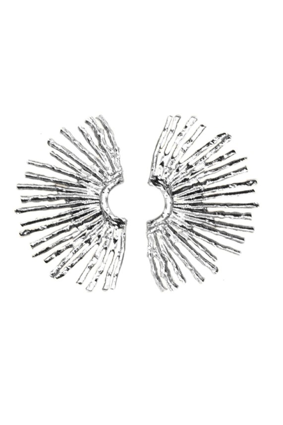 Pendientes Niigata plata