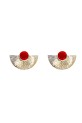Pendientes Oban rojo