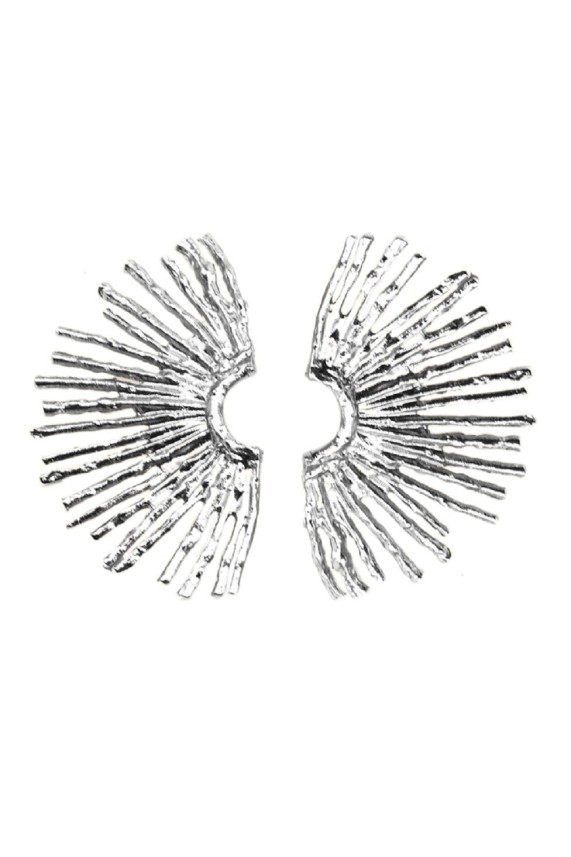 Pendientes Niigata plata