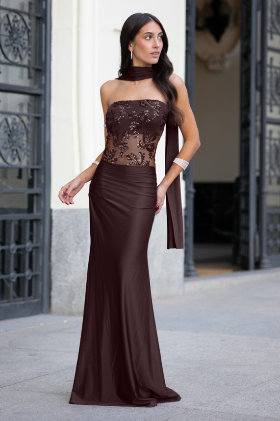 Vestido Holgren marrón