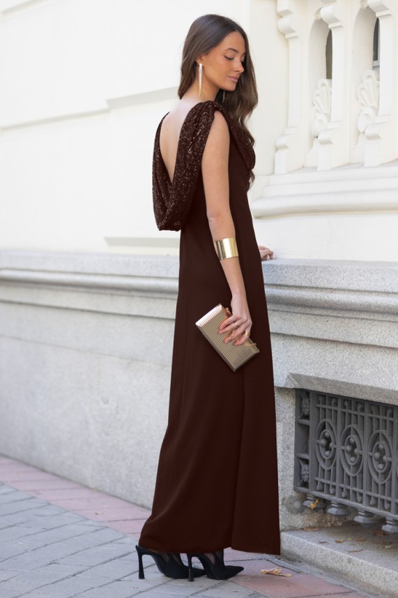 Vestido Chabbey marrón