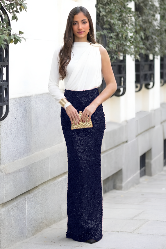 Falda Brenta azul marino