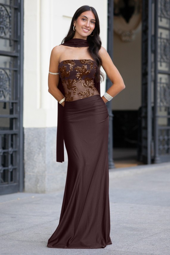 Vestido Holgren bronce