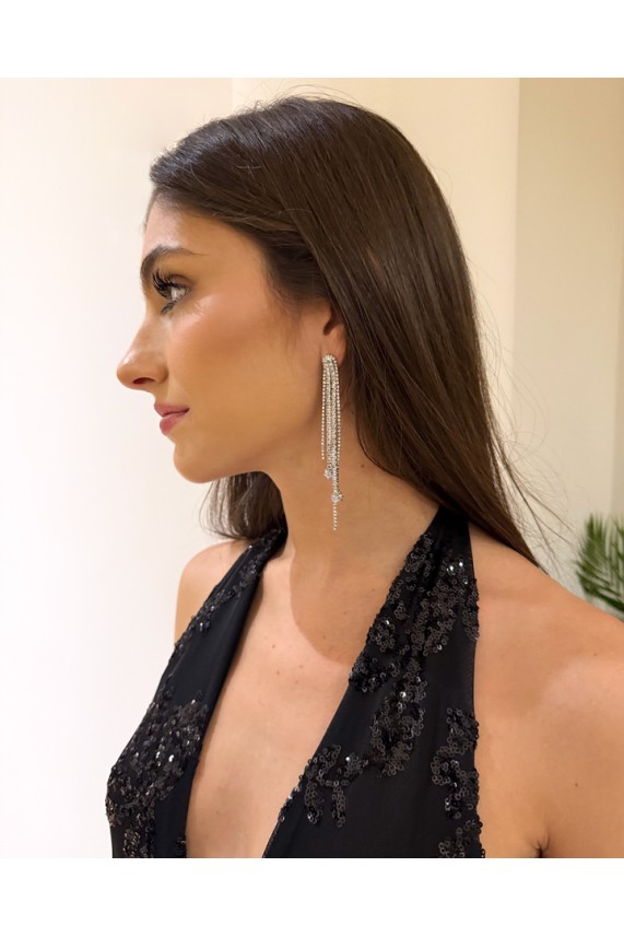 Pendientes Dravax plata