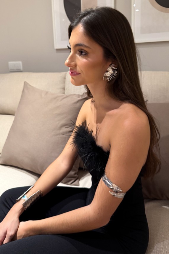 Pendientes Niigata plata