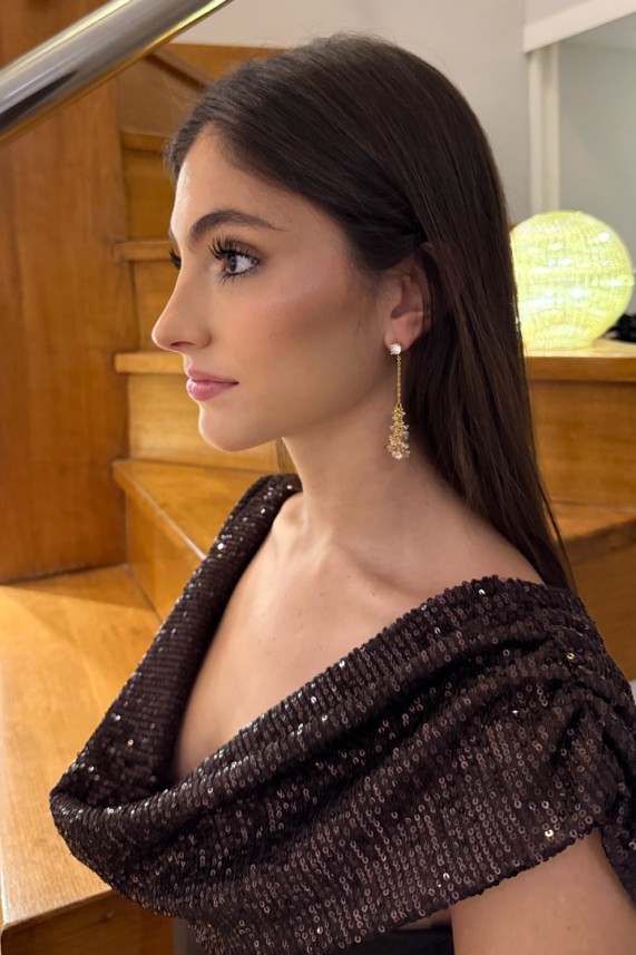 Pendientes Schede dorado