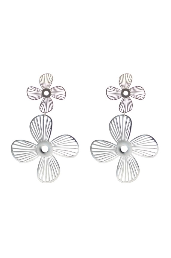 Pendientes Calabria plata