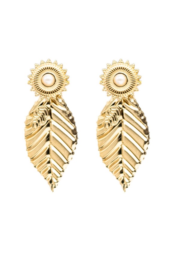 Pendientes Alpes dorado