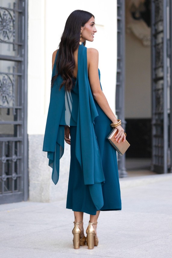 Vestido Milana azul cobalto