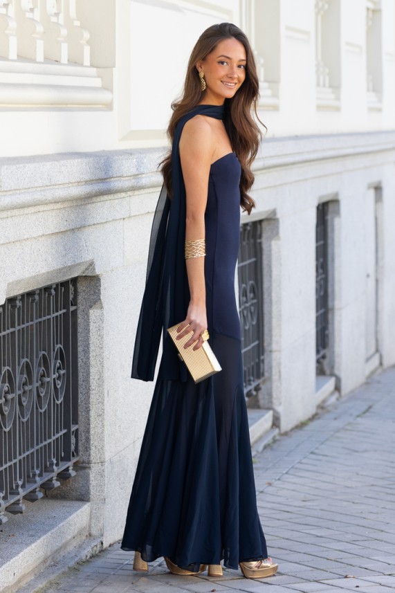 Vestido Blikra azul marino