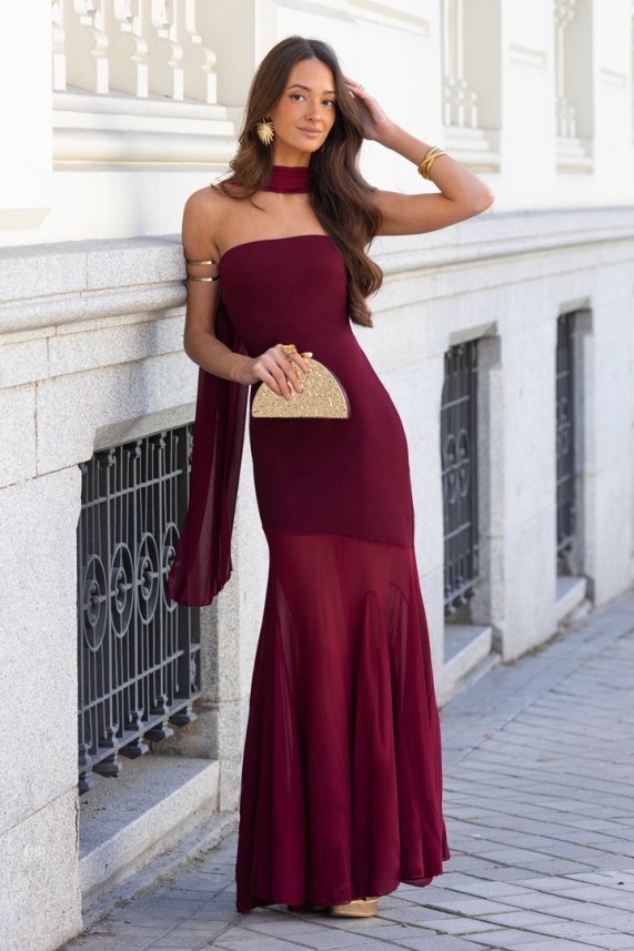 Vestido Blikra burdeos