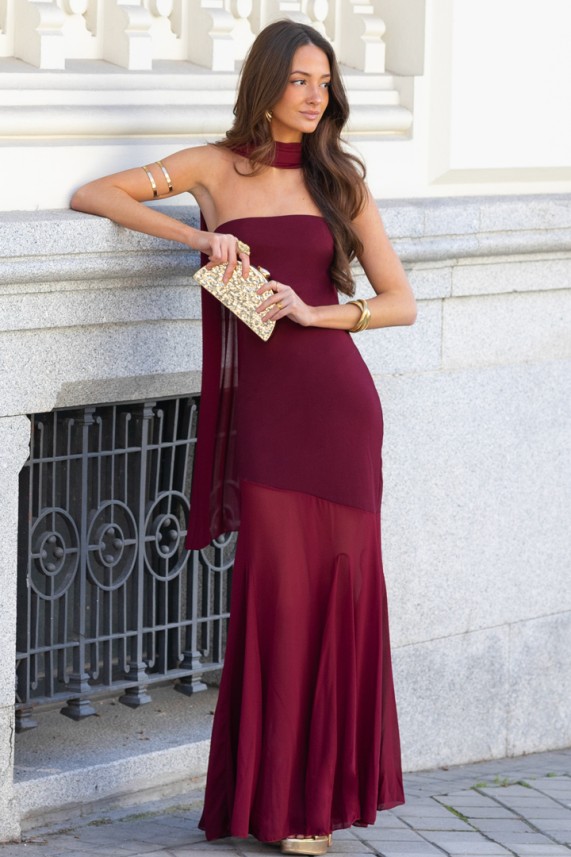 Vestido Blikra burdeos