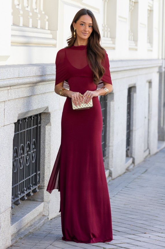 Vestido Westin multiposición burdeos