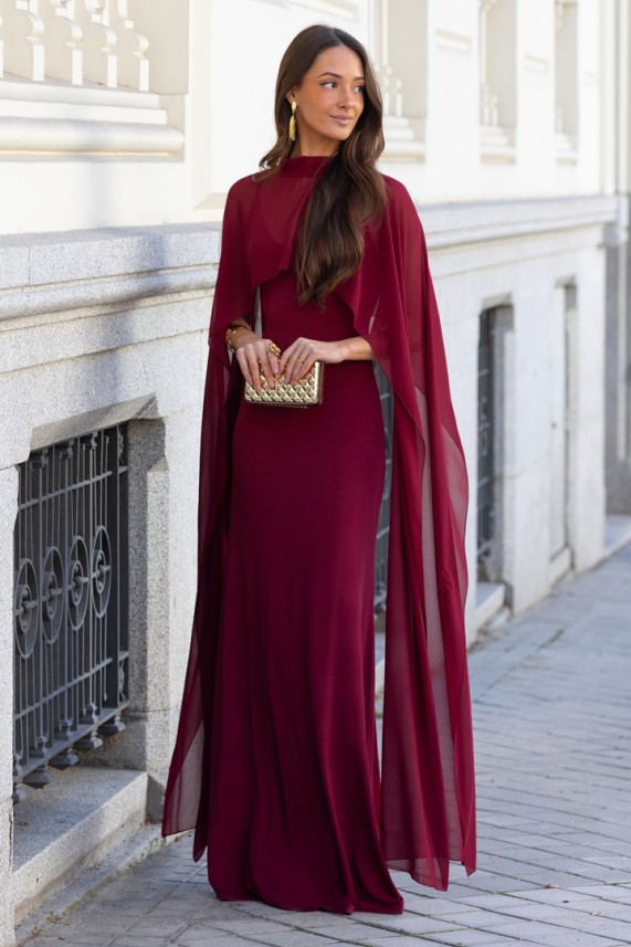 Vestido Westin multiposición burdeos