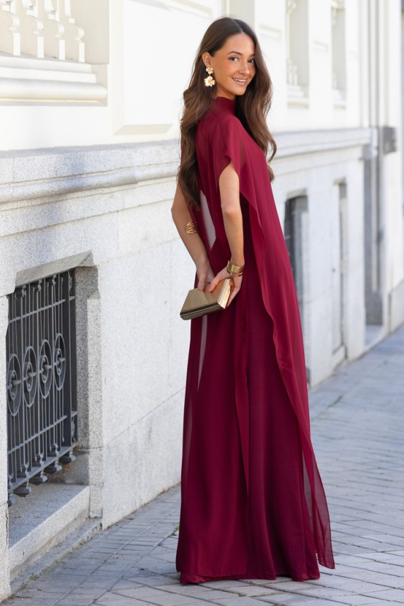 Vestido Westin multiposición burdeos