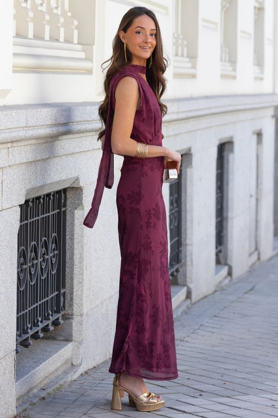 Vestido Lerici burdeos