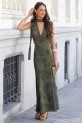 Vestido Lerici verde caza
