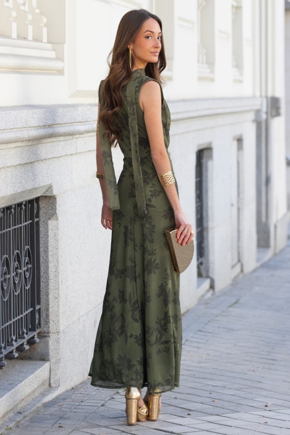 Vestido Lerici verde caza