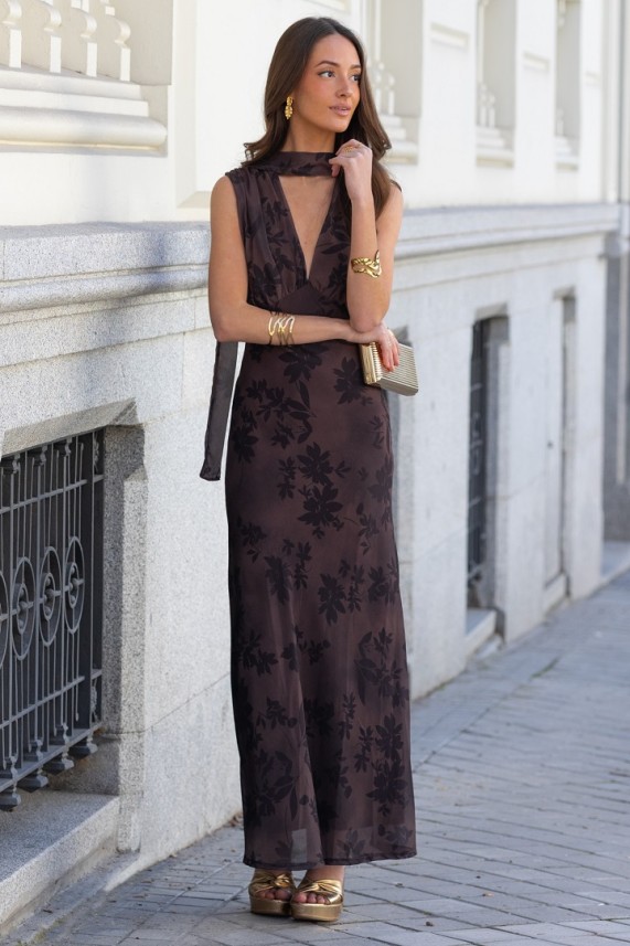 Vestido Lerici marrón