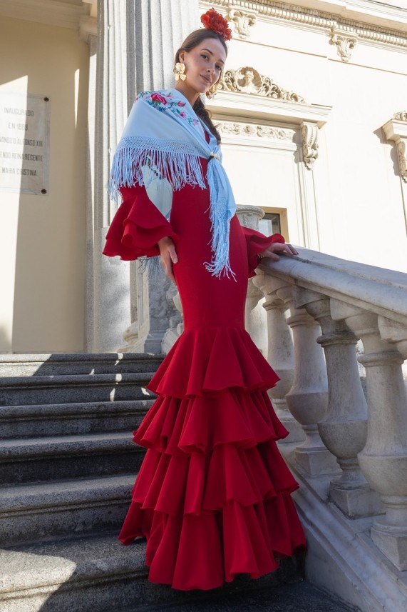 Vestido Guadiana burdeos