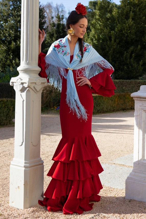 Vestido Guadiana burdeos