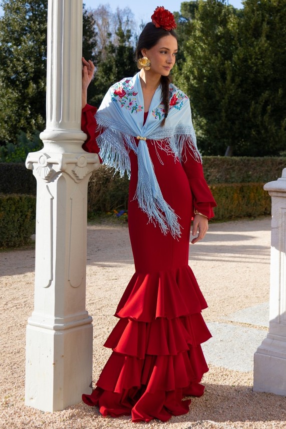 Vestido Guadiana burdeos