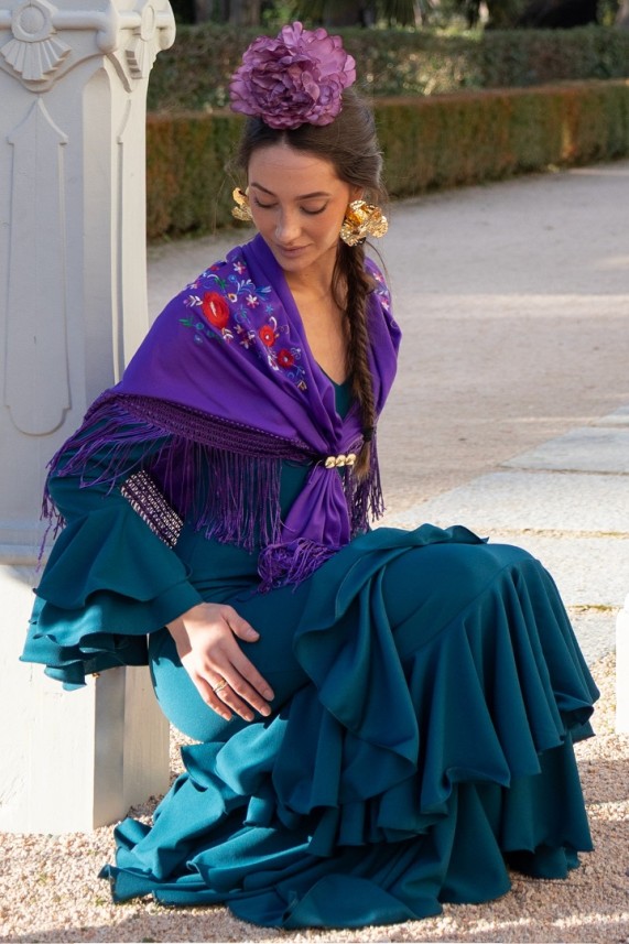 Vestido Guadiana azul cobalto