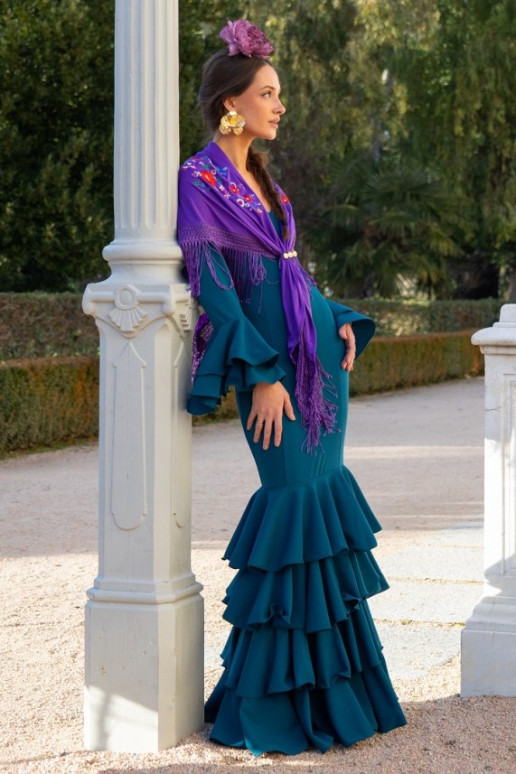 Vestido Guadiana azul cobalto