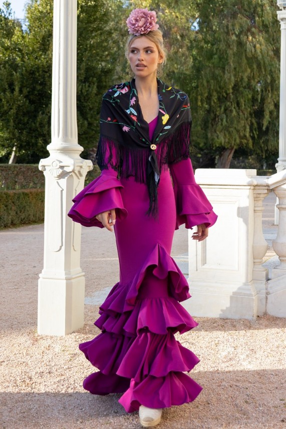 Vestido Durcal buganvilla