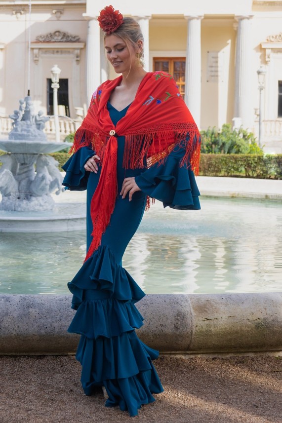 Vestido Durcal azul cobalto