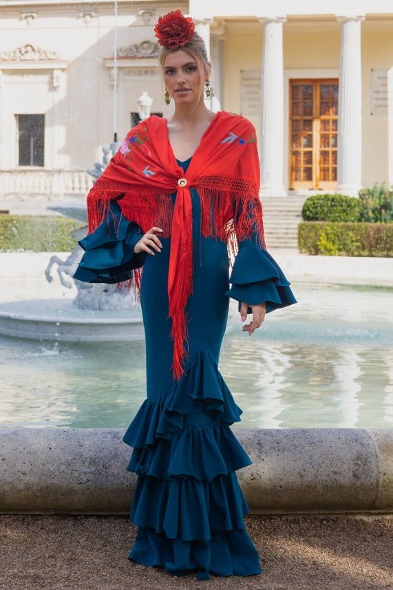 Vestido Durcal azul cobalto