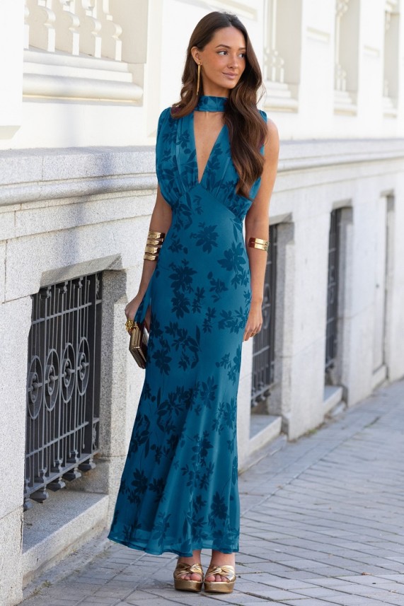 Vestido Lerici azul cobalto