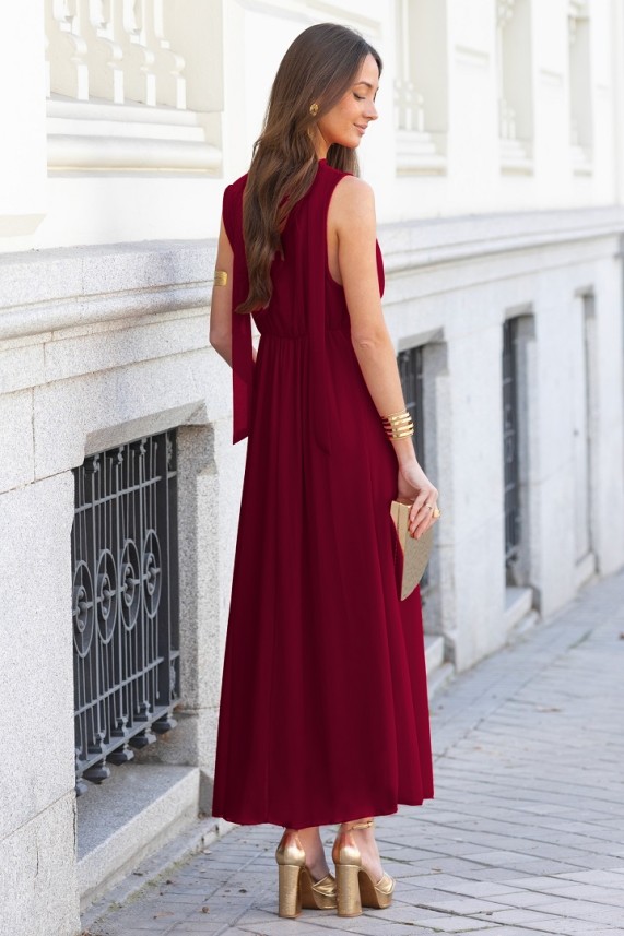 Vestido Maggiore burdeos