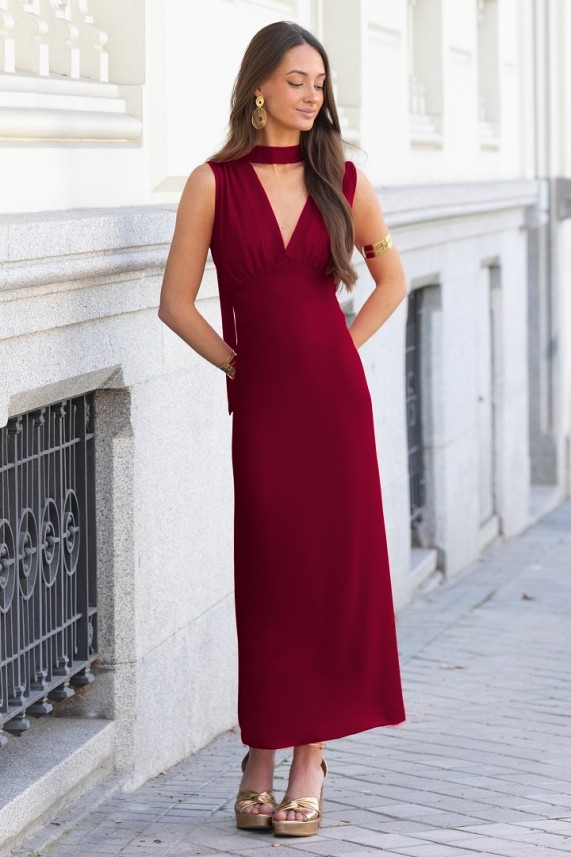 Vestido Maggiore burdeos