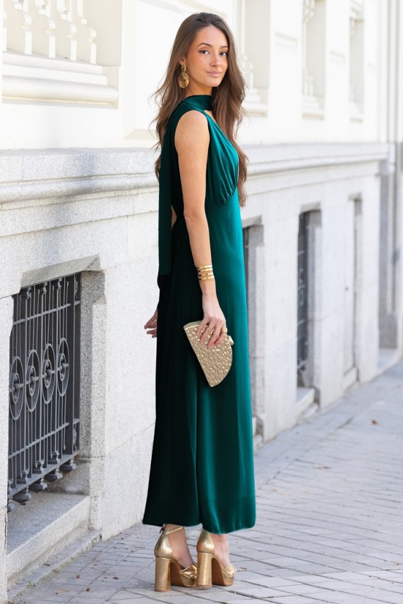 Vestido Maggiore verde botella