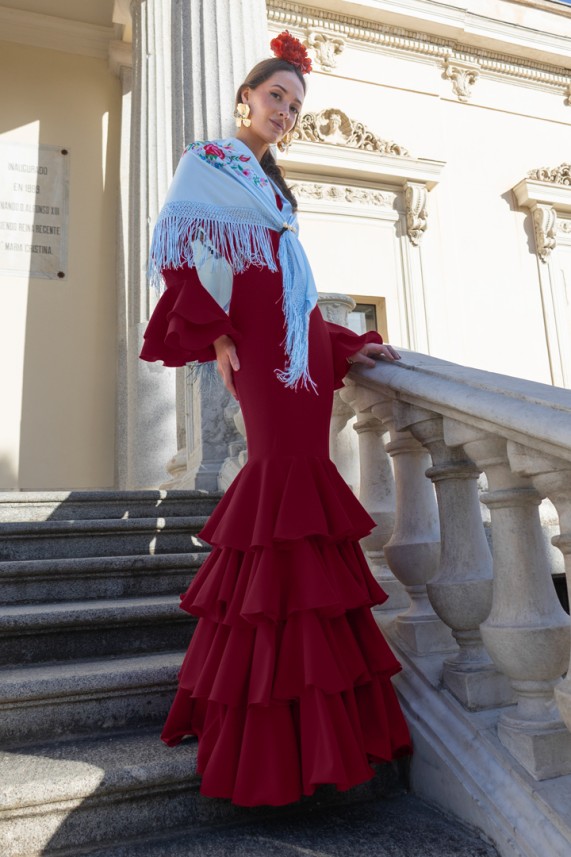 Vestido Guadiana burdeos