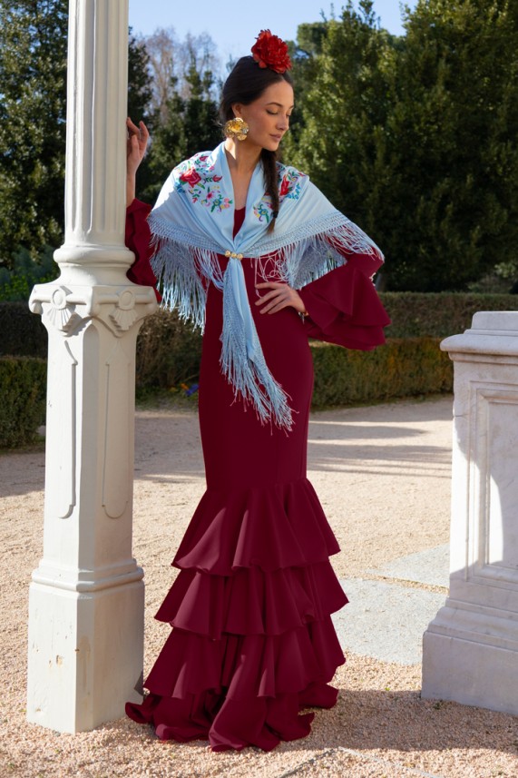 Vestido Guadiana burdeos