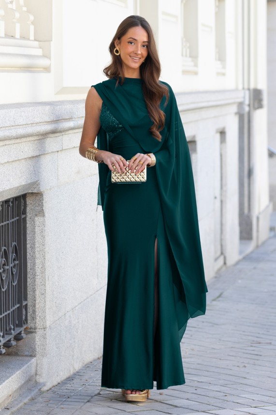 Vestido Zemke verde botella