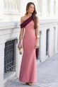 Vestido Cellina rosa empolvado