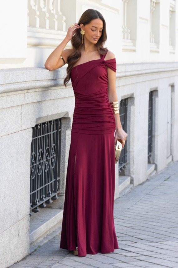 Vestido Charlons burdeos