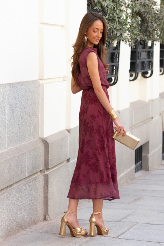 Vestido Coyle burdeos