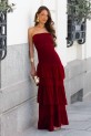 Vestido Daldin burdeos