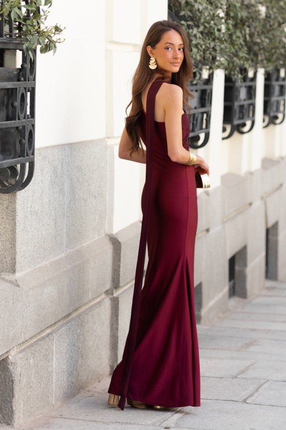 Vestido Senguer burdeos