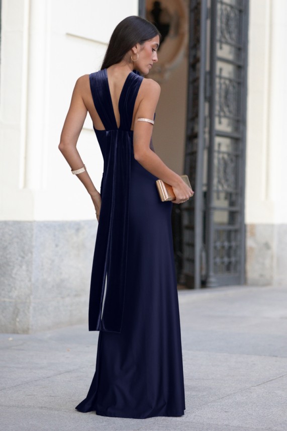 Vestido Nikola azul marino