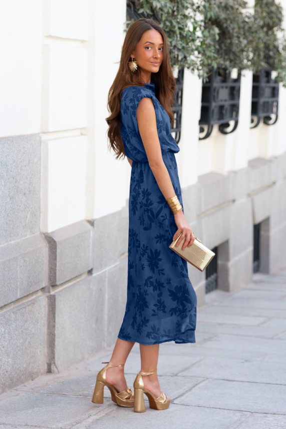 Vestido Coyle azul oscuro