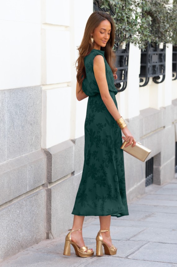 Vestido Coyle verde botella