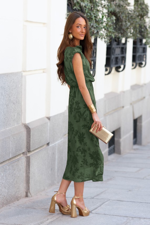 Vestido Coyle verde caza