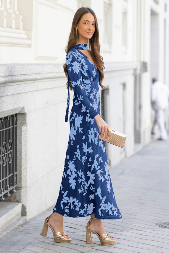 Vestido Kade azul oscuro